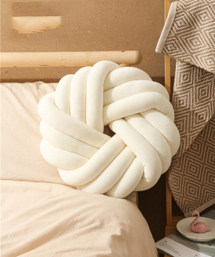Nordic Knot Plush Pillow