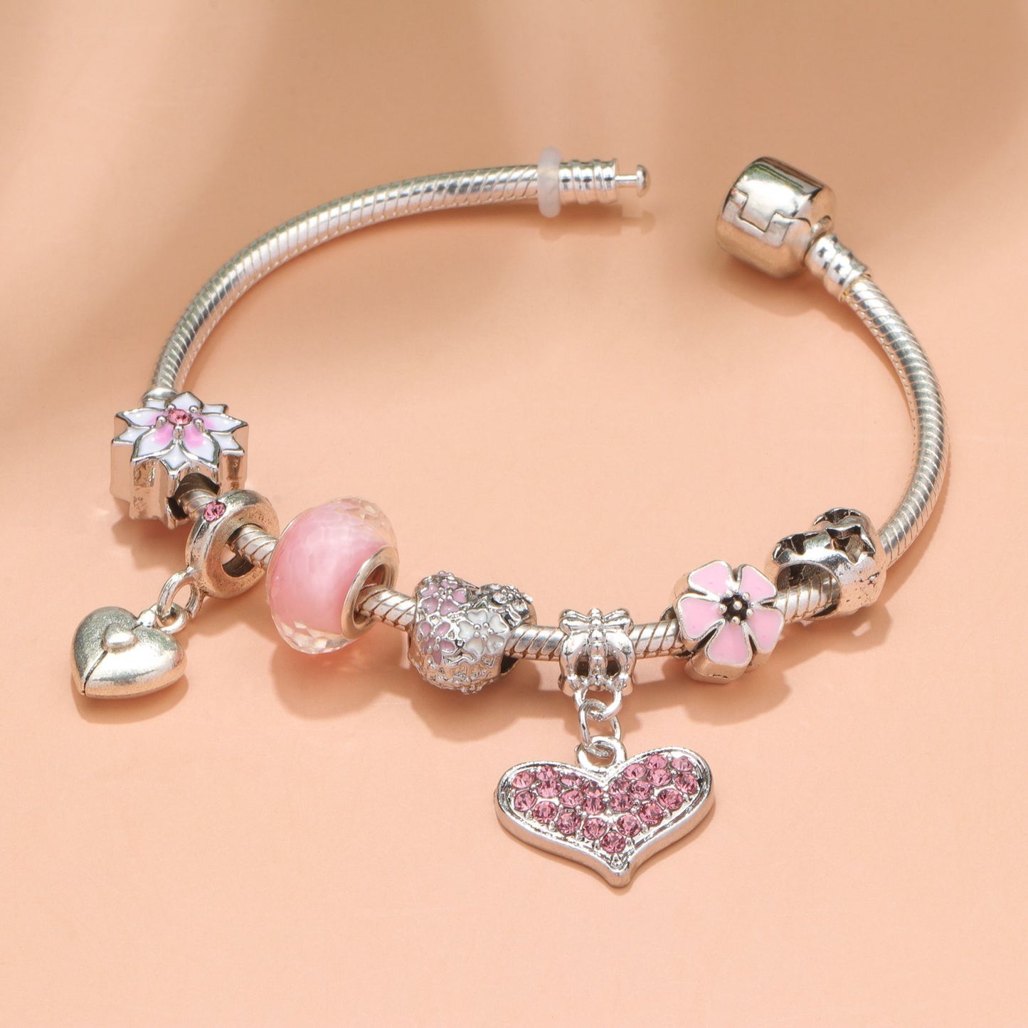 Love Petal Bracelet, Pink Bracelet
