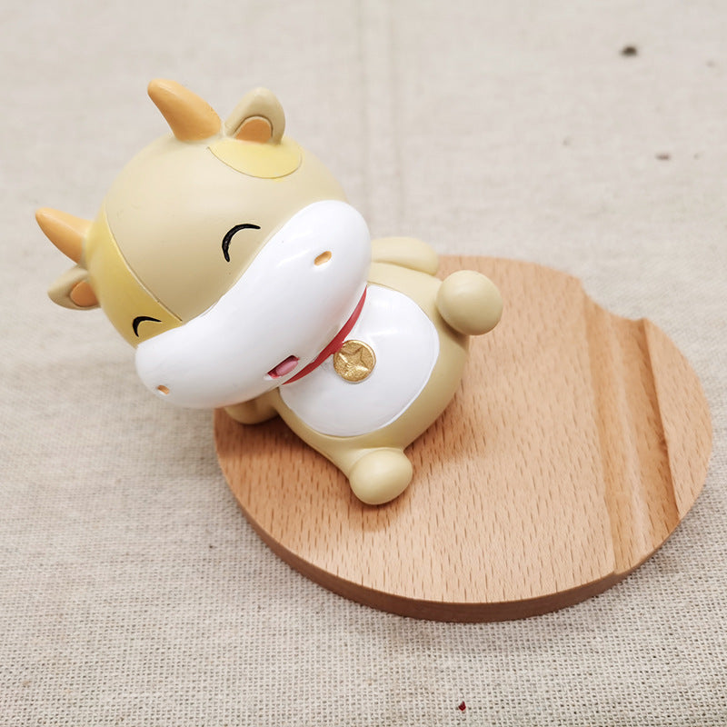 Wooden Animal Phone Stand