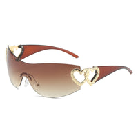 Y2K Heart-Shaped Sunglasses