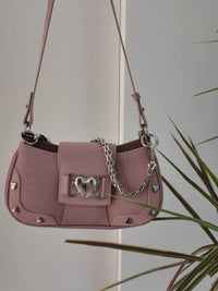 The Roxy Y2K Croc Baguette Bag — Chain Underarm Crossbody