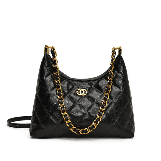 Aria Luxe quilted chain underarm shoulder bag