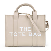 Alphabet Pattern Tote Bag – Canvas or PU Leather