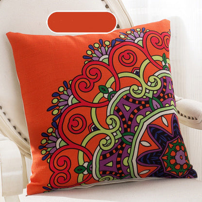 Handcrafted Bohemian Pillow Set – Colorful Mandala Designs