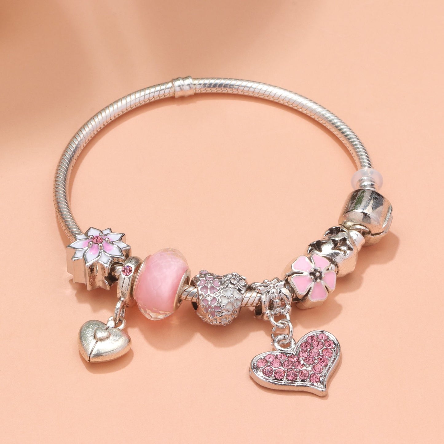 Love Petal Bracelet, Pink Bracelet