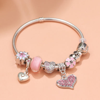 Love Petal Bracelet, Pink Bracelet