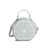 Soleil Round PU Leather Crossbody Bag