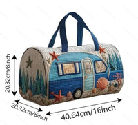Luxe Quilted Carry-All Gym & Travel Bag