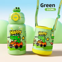 Cartoon Bear Insulated Kids Water Bottle