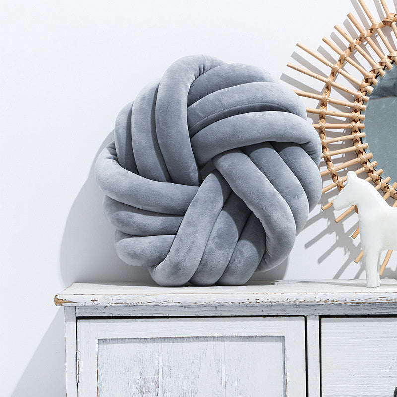 Nordic Knot Plush Pillow