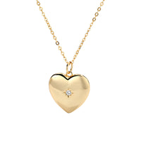Golden Love Heart Necklace