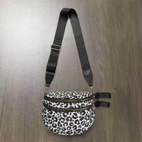Checkerboard Pattern Crossbody Shell Bag