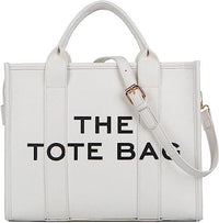 Alphabet Pattern Tote Bag – Canvas or PU Leather