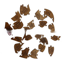 “Reasons Why I Love You” Wooden Heart Puzzle