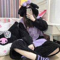 Kuromi inspired Fleece Nightgown
