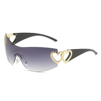 Y2K Heart-Shaped Sunglasses