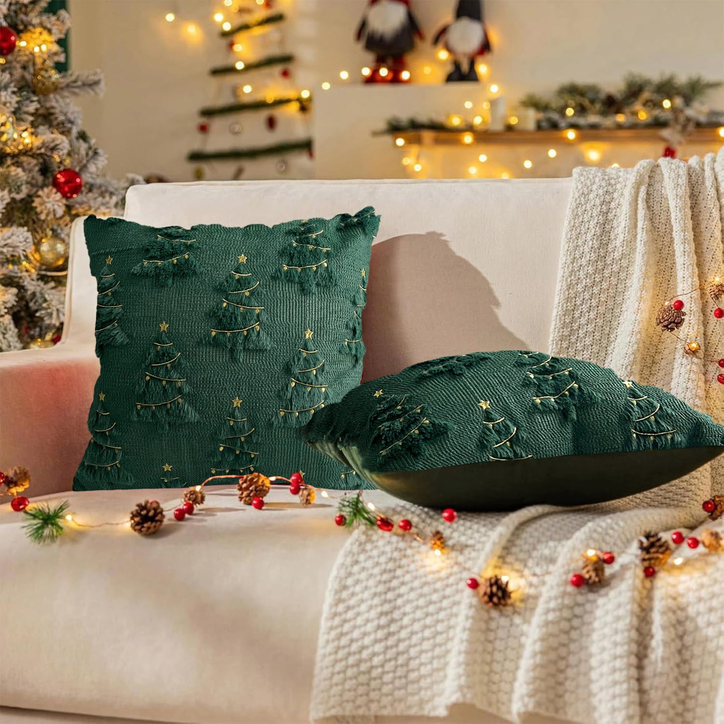Velvet Elegance Christmas Pillow Covers – Luxe Holiday Decor