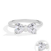 Butterfly Bow Crystal Ring