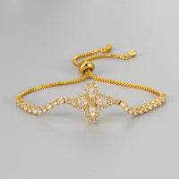 Zircon Floral  Bracelet