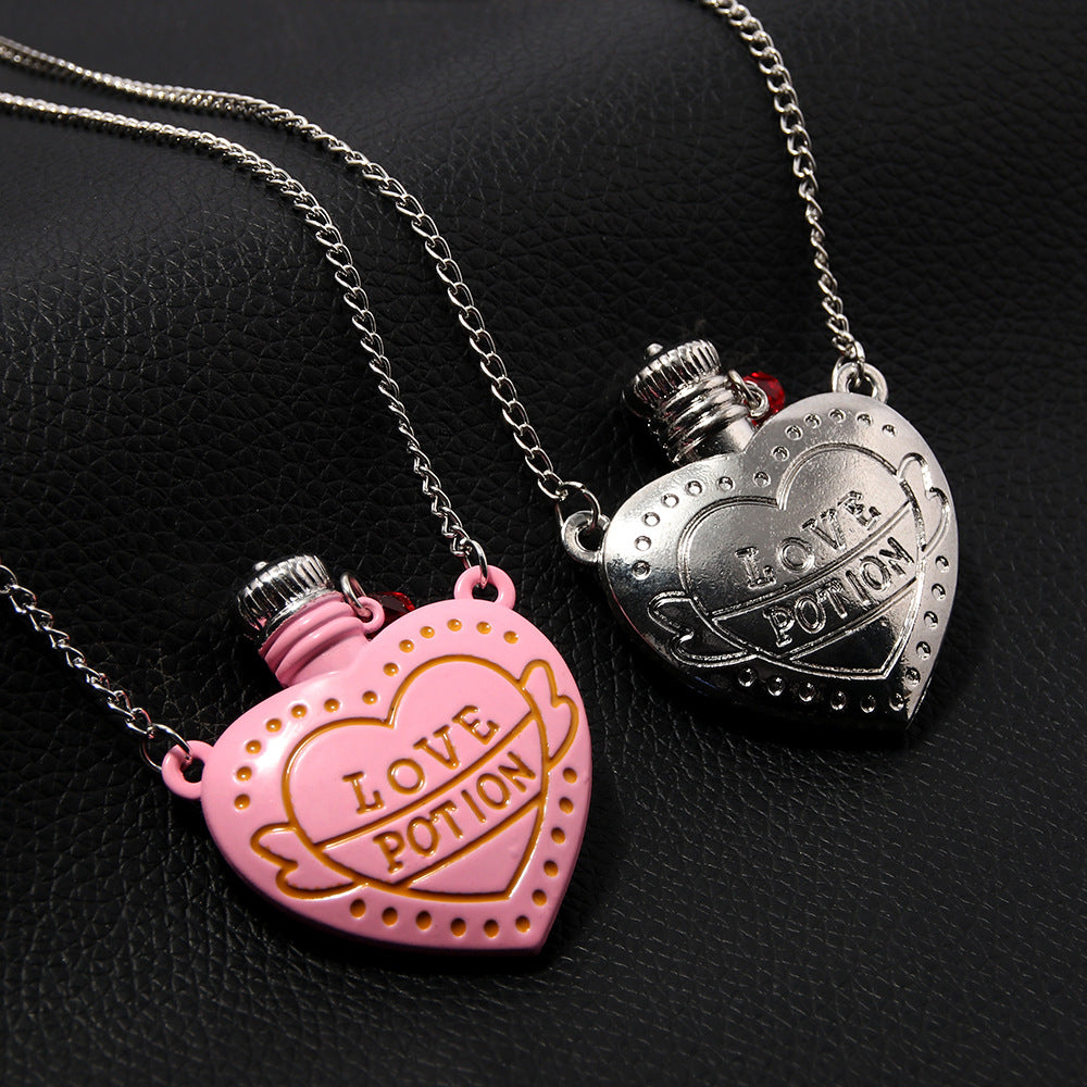 Love Potion Heart Pendant Necklace