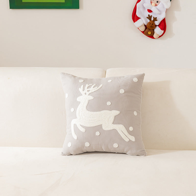 Aria Luxe Holiday Pillow Covers – Festive Embroidered Collection
