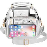 Transparence Clear PVC Oval Crossbody Bag