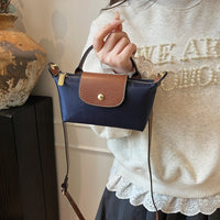 Dumpling Luxe Crossbody - Nylon Mini Bag in Trendy Colors
