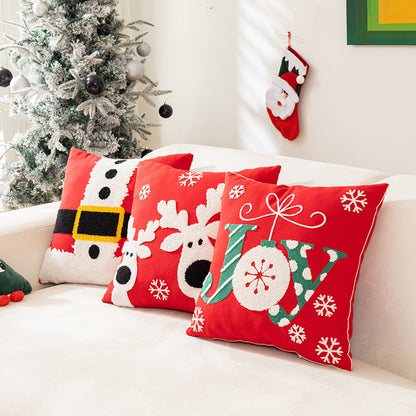 Aria Luxe Holiday Pillow Covers – Festive Embroidered Collection