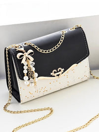 AriaLuxe Chaine Elegance Crossbody - Light Luxury Chain Square Bag