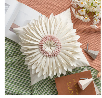 3D Flower Tufted Pillow