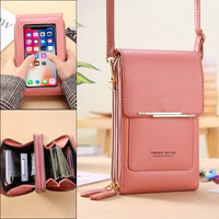 Sequined Crossbody Phone Bag with Touch Screen Access