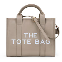Alphabet Pattern Tote Bag – Canvas or PU Leather