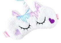 ✨ Plush Unicorn Sleep Mask – 3D Soft Eye Cover