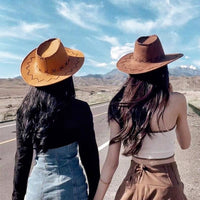 The Marlowe Wide-Brim Western Sun Hat — Breathable & Packable