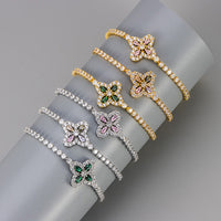 Zircon Floral  Bracelet