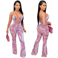 Strappy Printed Jumpsuit