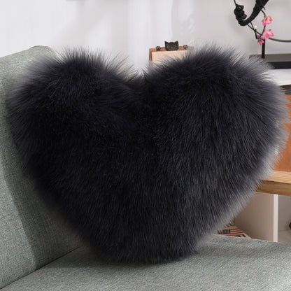 Plush Heart-Shaped Throw Pillow – Soft, Fluffy & Gift-Ready