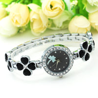 Four Leaf Clover Diamond Women Bracelet Watch