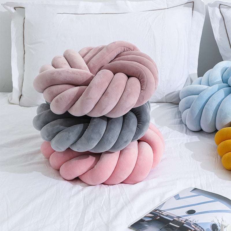 Nordic Knot Plush Pillow