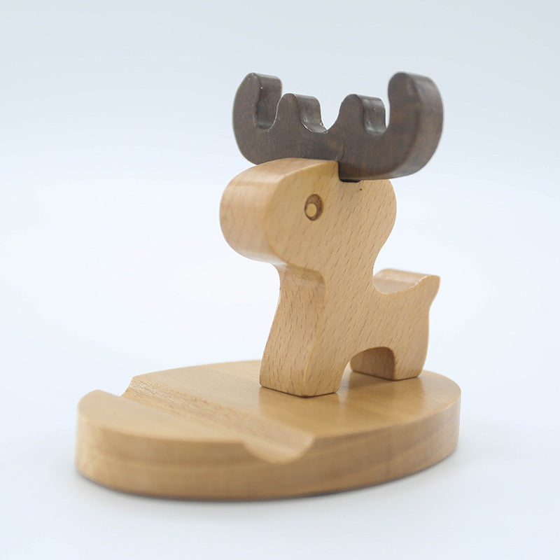 Wooden Animal Phone Stand