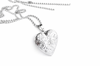 Love Heart Heart Pendant Necklace