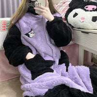 Kuromi inspired Fleece Nightgown
