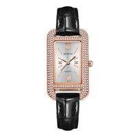 Deco Diamond-Cut Rectangle Watch