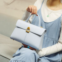 AriaLuxe Retro Luxe Commuter Square Bag - Women's Light Luxury Handbag