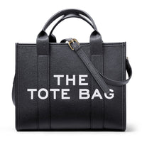 Alphabet Pattern Tote Bag – Canvas or PU Leather