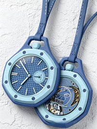 The Luxe Pop Icon — Flower-Dial Quartz Pocket Watch