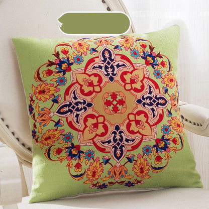 Handcrafted Bohemian Pillow Set – Colorful Mandala Designs