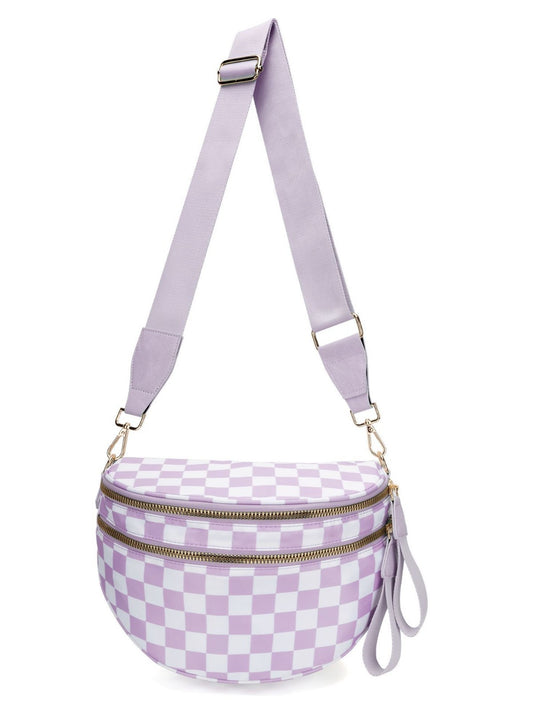 Polyester Crossbody Bag with Water-Repellent Design