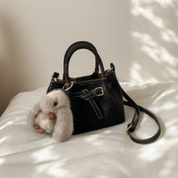 Velvet Luxe Bucket Bag - Suede with Pendant Accents