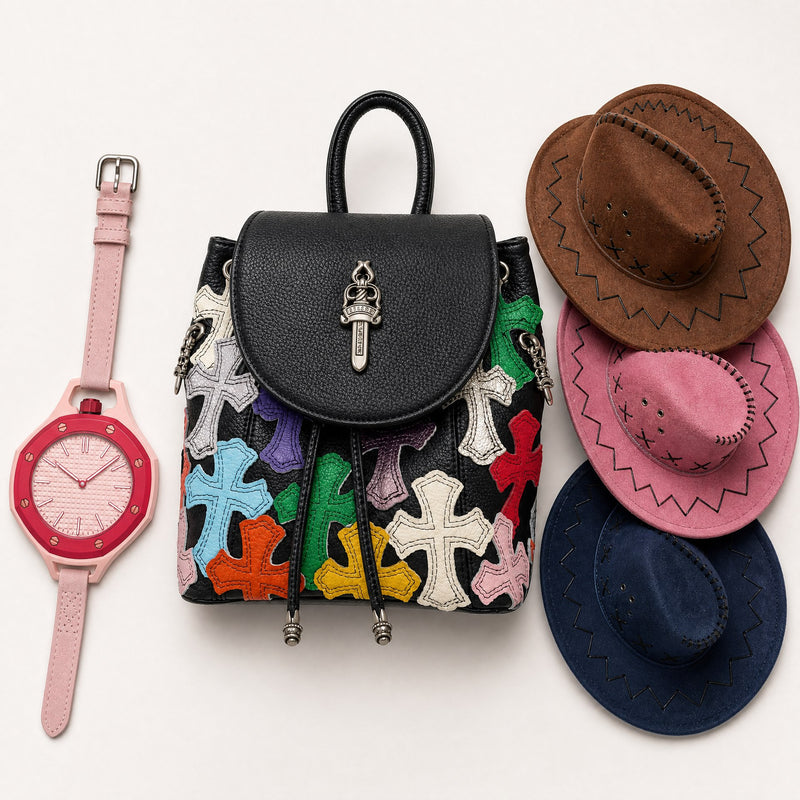 The Western Edit — Swatch Watch, Wide-Brim Hat & Crossbody